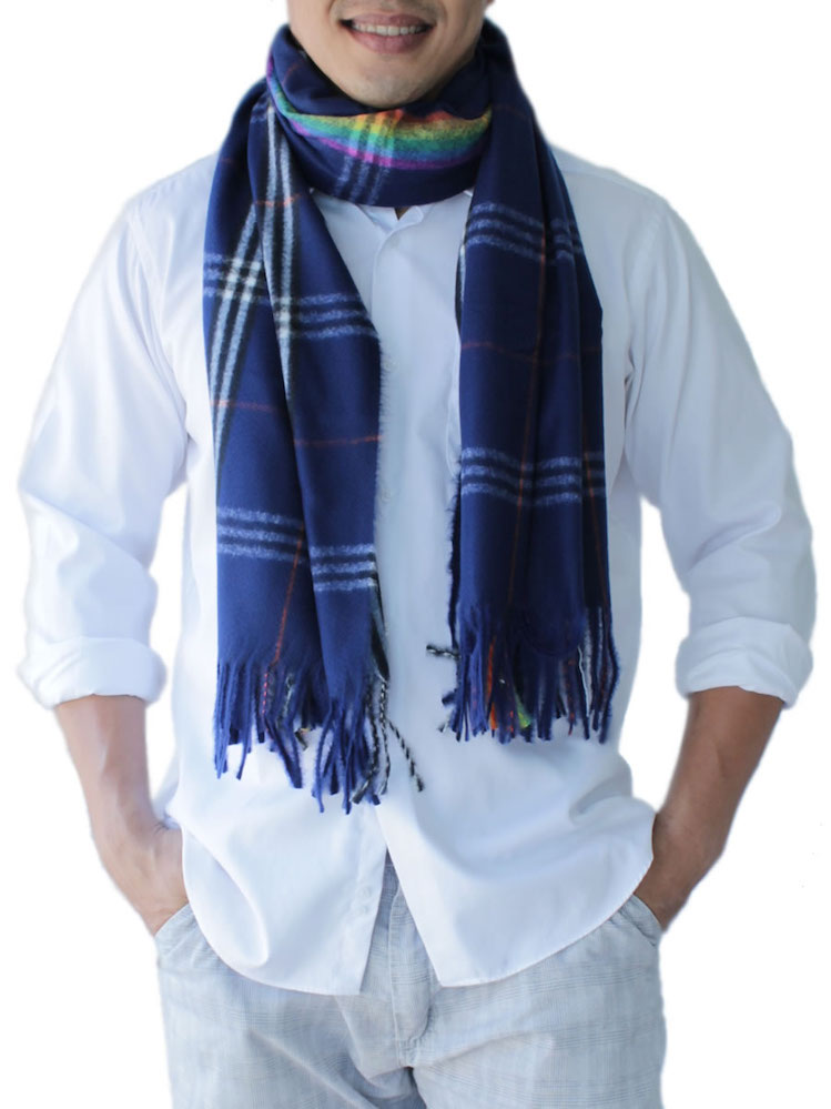 Mens Scarf - Blue